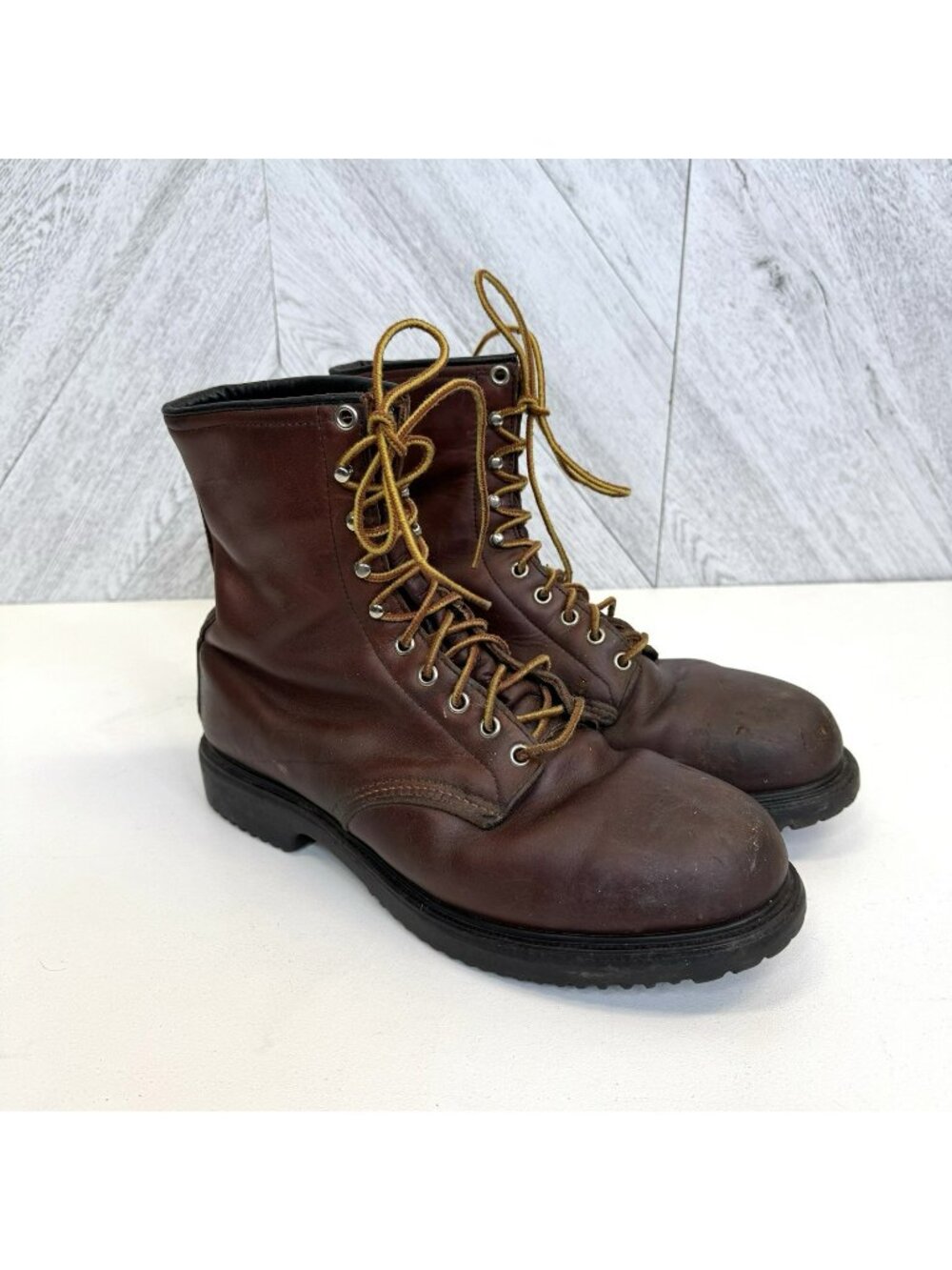 Vintage Red Wing 4412 Insulated Work Boots Mens Size 10 Quilted Lining Steel Toe